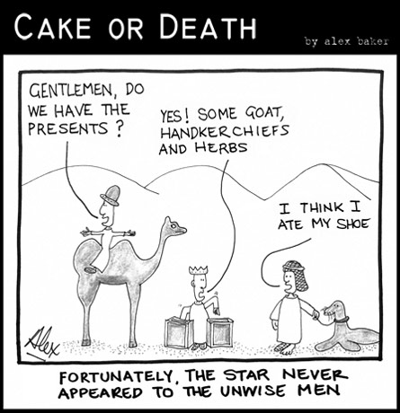 December  2010  Cake Or Death (Christian Church cartoons 