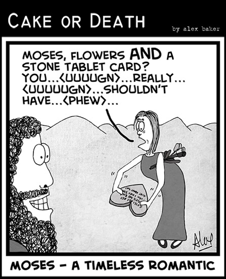 Cake-or-Death-Christian-Church-Religious-Cartoon-by-Alex-Baker-312-Happy-Valentines-Cartoon-Moses-(February-14-2013)