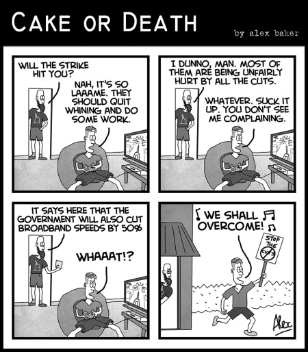 Cake-or-Death-Christian-Church-Religious-Cartoons-by-Alex-Baker-Strikes-Cartoon-326-(July-13-2014)
